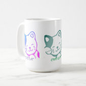 Niedliche Cat-Tasse Kaffeetasse (Vorderseite Links)