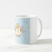 Niedliche Cat-Tasse - Purr-fein-süßer Trinkbehälte Kaffeetasse (VorderseiteRechts)