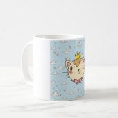 Niedliche Cat-Tasse - Purr-fein-süßer Trinkbehälte Kaffeetasse (Vorderseite Links)