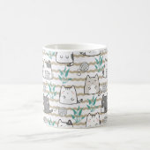 Niedliche Cat Tasse - Spielende Kätzchen mit Garn (Mittel)