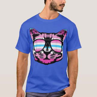 Niedliche Cat Transgender Pride Cat Lovers T-Shirt