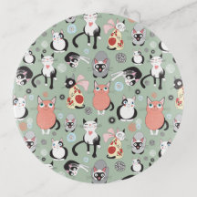 Niedliche Cat Trinket Tray