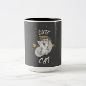 NIEDLICHE CAT ZWEIFARBIGE TASSE (Mittel)