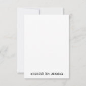 Niedliche Cats Zen Doodle Farbkarte Dankeskarte (Rückseite)