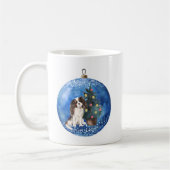 Niedliche Cavalier König Charles Spaniel Weihnacht Kaffeetasse (Links)
