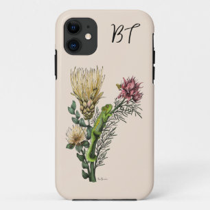 Niedliche Chameleon Bouquet Botanische Kunst Case-Mate iPhone Hülle