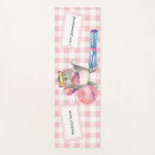 Niedliche Chat-Fitness Motivierend rosa Yogamatte (Vorderseite)