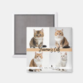 Niedliche Chat-Foto-Familie Magnet (Vorderseite/Rückseite)