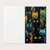 Niedliche Chat-Karte (Außenseite Aufgefaltet)