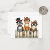 Niedliche Chat-Karte Mitteilungskarte (Vorderseite/Rückseite Beispiel)