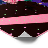 Niedliche Cheerleader-Geschenke personalisiert Poster (Ecke)