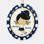 Niedliche Cheerleader-kleine Keramik Ornament (Links)