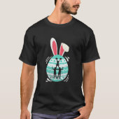 Niedliche Cheerleader Ostereier Bunny Costume East T-Shirt (Vorderseite)