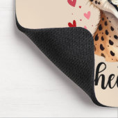Niedliche Cheetah Lover Wildlife Kunst mit Akzente Mousepad (Ecke)