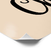 Niedliche Cheetah Lover Wildlife Kunst mit Akzente Poster (Ecke)