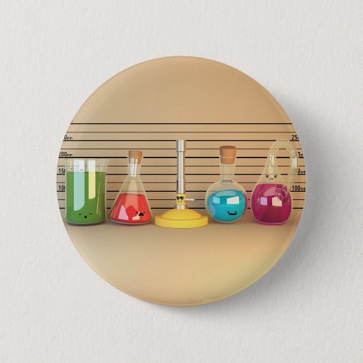 Niedliche Chemie Button (Vorderseite)