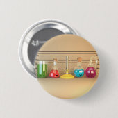 Niedliche Chemie Button (Vorne & Hinten)