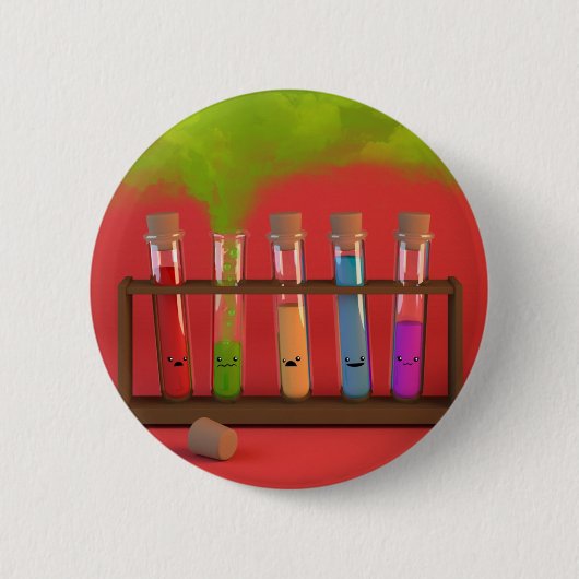 Niedliche Chemie Button (Vorderseite)