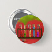 Niedliche Chemie Button (Vorne & Hinten)