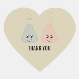 Niedliche Chemie Danke Stickers