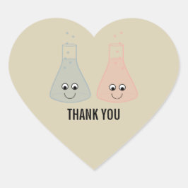 Niedliche Chemie Danke Stickers
