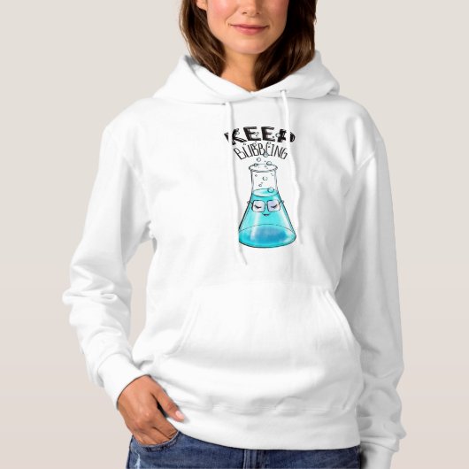 Niedliche Chemie Funny Nerdy Labrador Hoodie (Vorderseite)