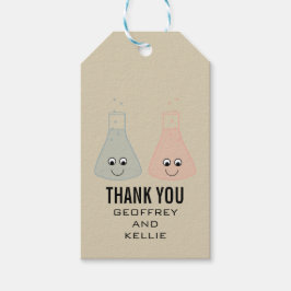 Niedliche Chemie - Hochzeitsmarken Geschenkanhänger
