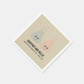 Niedliche Chemie Hochzeitspapier Napkins Serviette (Ecke)