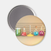 Niedliche Chemie Magnet (Vorderseite/Rückseite)