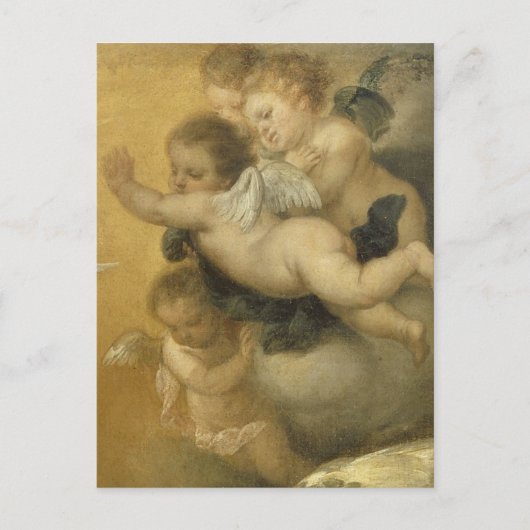 Niedliche Cherubs, Details aus Ankündigung - Kunst Postkarte (Vorderseite)