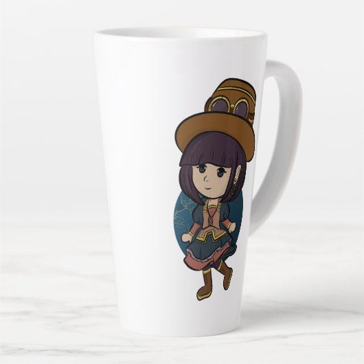 Niedliche Chibi Anime Girl Tasse (Rechte Ecke)