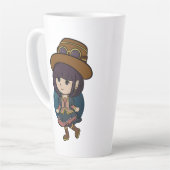 Niedliche Chibi Anime Girl Tasse (Linke Ecke)