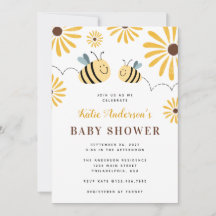 Niedliche Chic Bumblebee und Sonnenblumendusche