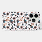 Niedliche Chickadee Bird Berries Blume Case-Mate iPhone Hülle (Rückseite (Horizontal))