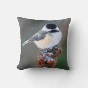 Niedliche Chickadee Bird Themed Throw Kissen