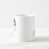 Niedliche Chickadee Bird Wasserfarbe Tasse Kaffee (Mittel)