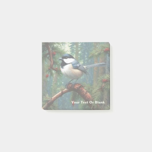 Niedliche Chickadee Post-it Klebezettel (Vorderseite)