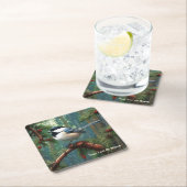 Niedliche Chickadee Rechteckiger Pappuntersetzer (Vor Ort)