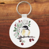 Niedliche Chickadee Schlüsselanhänger (Vorderseite)