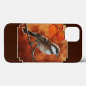 Niedliche Chickadee und Herbstfarben Case-Mate iPhone Hülle (Rückseite (Horizontal))