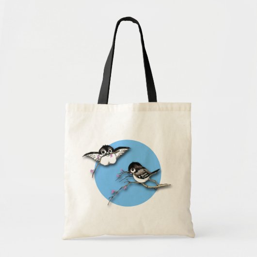 Niedliche Chickadees-Taschen-Tasche Tragetasche (Vorne)