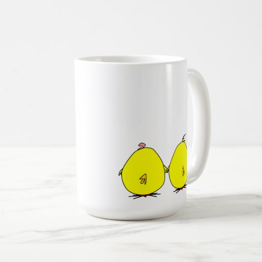 Niedliche Chicks Kaffee Tasse (VorderseiteRechts)