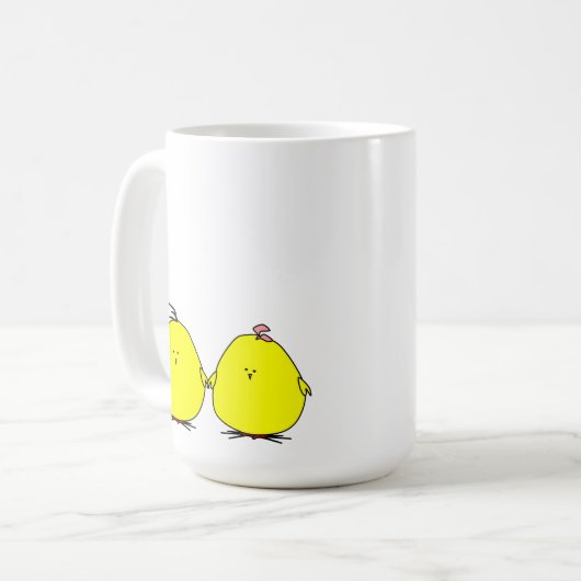 Niedliche Chicks Kaffee Tasse (Vorderseite Links)