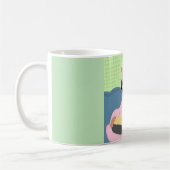 Niedliche Chihuahua-Chiweenie-Rosa-Darstellung Kaffeetasse (Links)