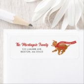 Niedliche Chihuahua Dog Weihnachtszeit Rücksendead (Insitu)