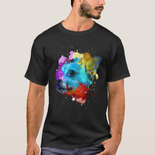 Niedliche Chihuahua für Männer Frauen Aquarellfarb T-Shirt