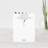 Niedliche Chihuahua-Geburtstagskarte Karte (Rückseite)