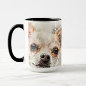 Niedliche Chihuahua Hunde Mama Wrap Tasse (Links)