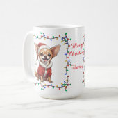 Niedliche Chihuahua-Tasse Kaffeetasse (Vorderseite Links)