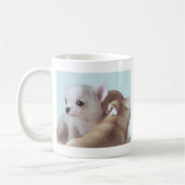 Niedliche Chihuahuawelpen Kaffeetasse (Links)